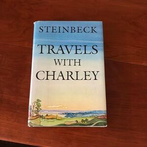 John Steinbeck TRAVELS WITH CHARLEY Book of the Month Club Edition Excellent